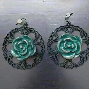 Vintage goth earrings